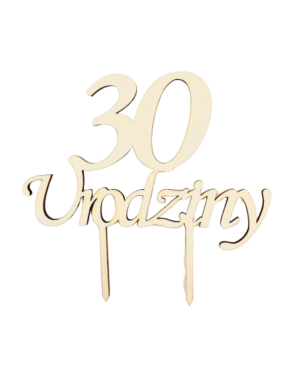 Topper drewniany 30 urodziny