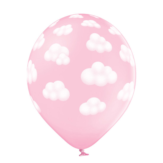 Balon-lateksowy-rozowy-w-chmurki