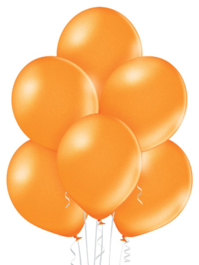 Balon lateksowy metaliczny pomarańczowy (Bright Orange)