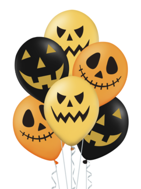 Balony lateksowe z nadrukiem Dynia Halloween