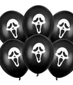 Balony lateksowe z nadrukiem maska "Krzyk"