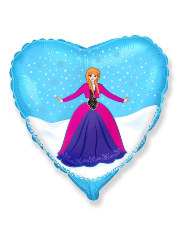 Balon-foliowy-serce-ksiezniczka