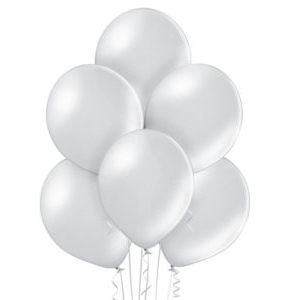 Balon lateksowy metaliczny srebrne (silver)