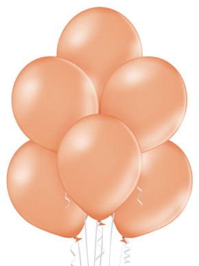 Balon lateksowy metaliczny różowe złoto (rose gold)