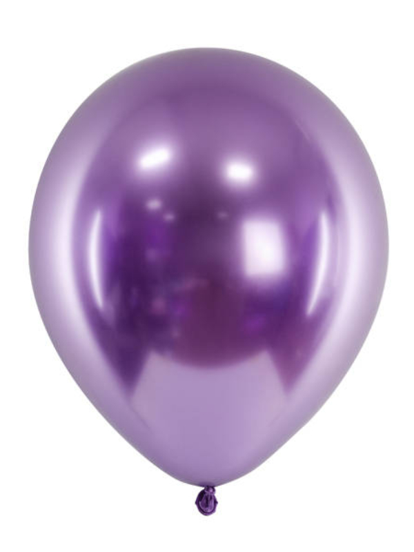 Balony-Glossy-Fioletowe-chrome-glossy-30cm
