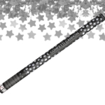 Tuba konfetti srebrne gwiazdki 80 cm