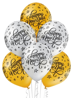 Balon lateksowy Happy New Year