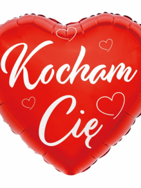 Balon foliowy serce KOCHAM CIĘ