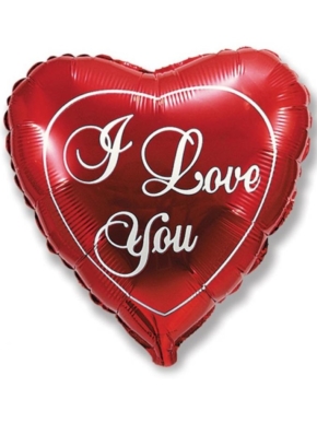 Balon foliowy serce czerwone I love you