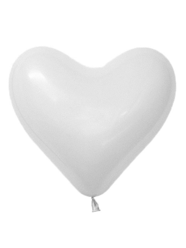 Balon-jednokolorowy-Sempertex-SERCE-biale-16-
