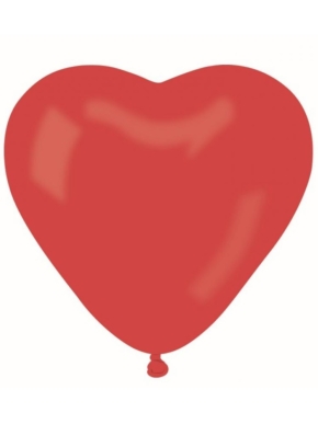 balon lateksowy w kształcie serca czerwone 25cm