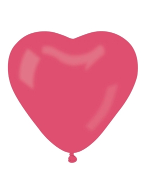 Balon lateksowy w kształcie serca czerwone 17"