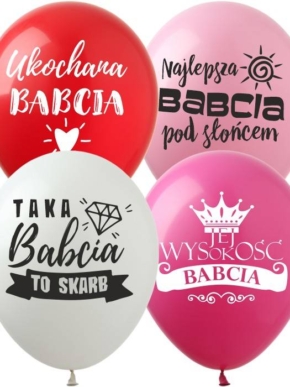 Balon lateksowy dla babci
