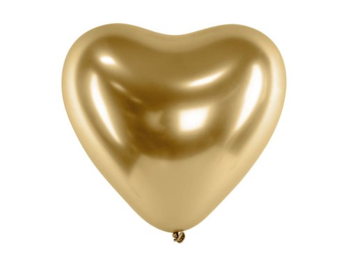 balon złote serce Glossy
