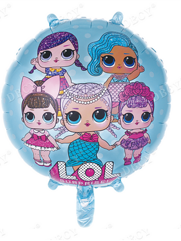 Balon-foliowy-LOL-Dziewczynki-18-45cm MIĘTOWY