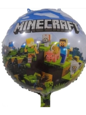balon foliowy Minecraft okrągły 18''