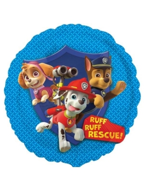 balon foliowy Psi Patrol Marshall Skye Chase niebieski
