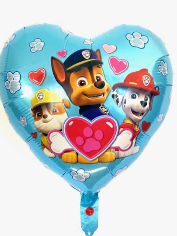 Balon-foliowy-Psi-Patrol-serce-blekitne-45cm