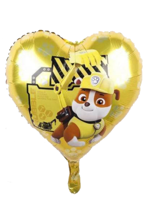balon foliowy Psi Patrol złote serce