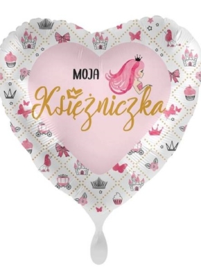 balon foliowy serce moja księżniczka