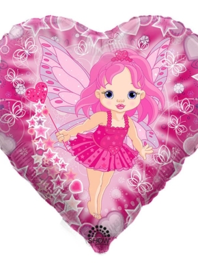 balon foliowy różowe serce mała wróżka