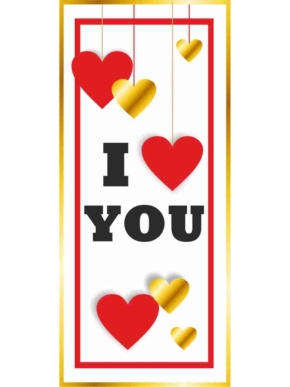 CZEKOLADA MLECZNA z napisem I Love You