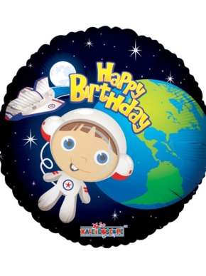 balon foliowy Happy Birthday Astronauta