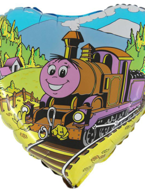 balon foliowy lokomotywa serce