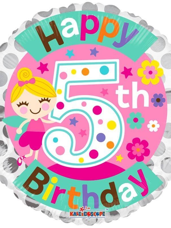 Balon-Foliowy-Happy-Birthday-5-urodziny-wrozka-46-cm