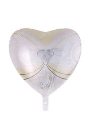 balon foliowy serce 18'' suknia Panny Młodej