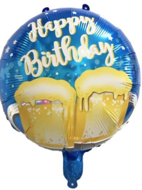 Balon-foliowy-Happy-Birthday 2 kufle piwa