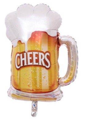 balon foliowy kufel piwa CHEERS