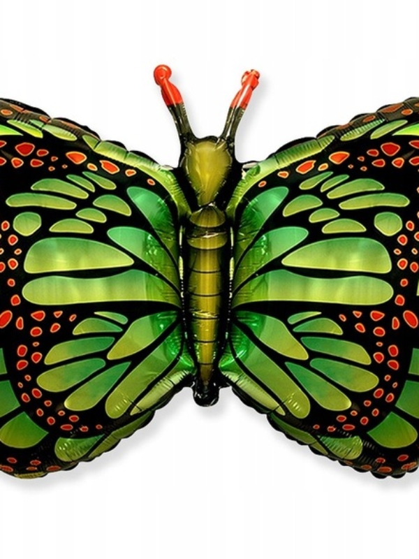 balon foliowy motyl czarno – zielony
