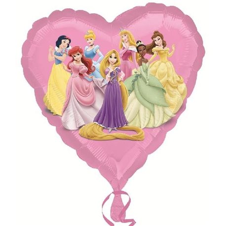 balon foliowy księżniczki Disney serce 18''
