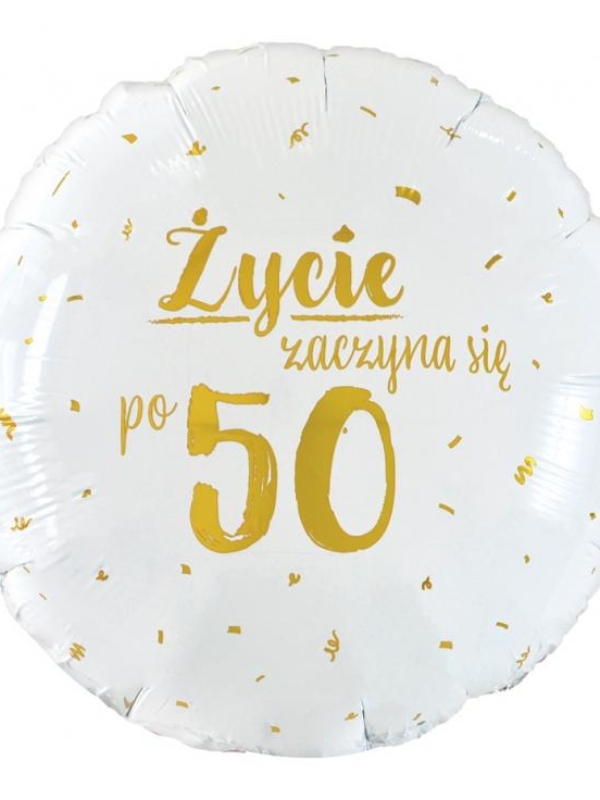 balon foliowy życie zaczyna się po 50