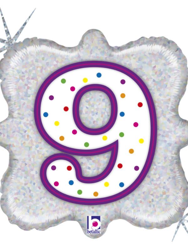 balon-grabo-18-square-candle-number-nine-hol-363