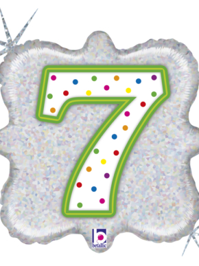 balon foliowy 7 Holograficzny- poduszka