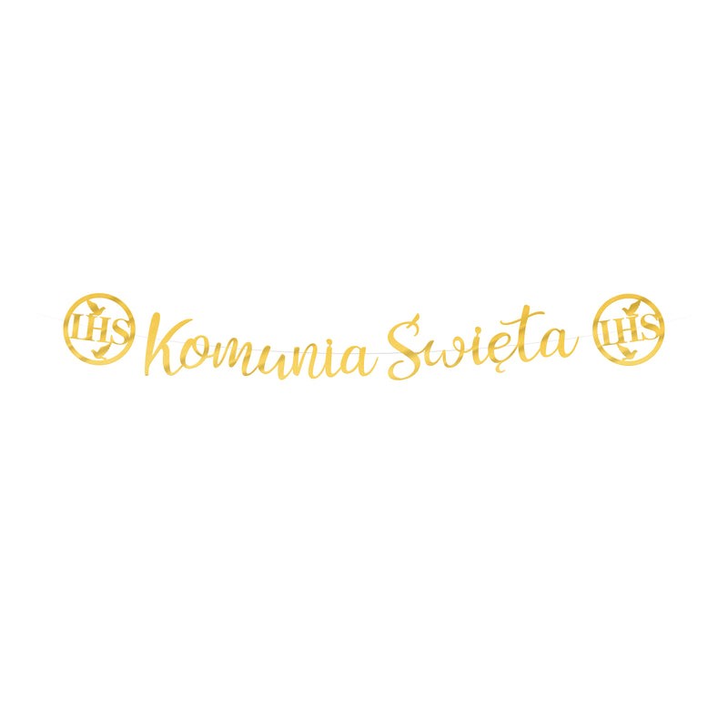 banner komunijny - Komunia Święta IHS