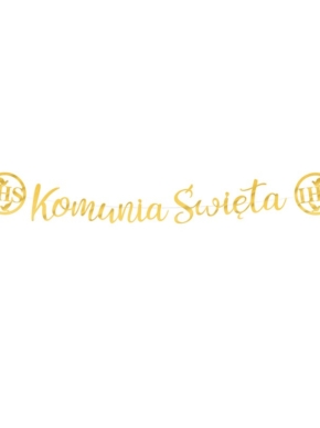 banner komunijny - Komunia Święta IHS