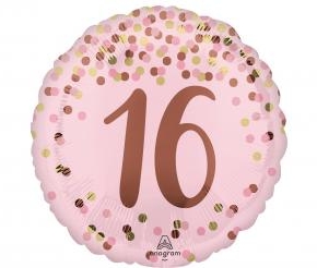 Balon Foliowy 16 z konfetti