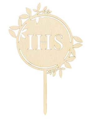 topper drewniany IHS