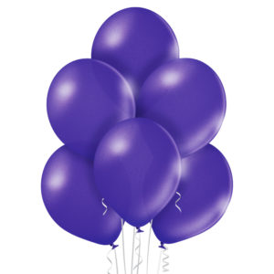 balon lateksowy metaliczny fioletowy - Purple