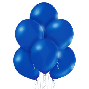 balon lateksowy metaliczny niebieski Royal Blue