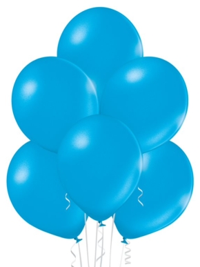 balon lateksowy metaliczny niebieski (CYAN)
