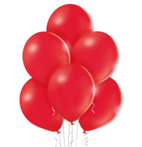 balon lateksowy pastelowy czerwony Red