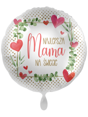 balon foliowy z nadrukiem najlepsza mama na świecie