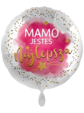 balon foliowy z nadrukiem MAMO JESTEŚ najlepsza