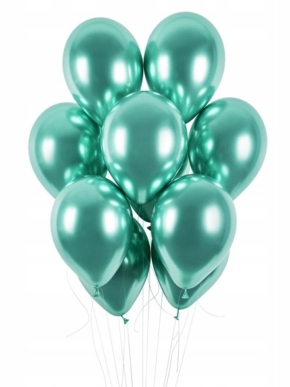 balon lateksowy Glossy zielony chromowy Green