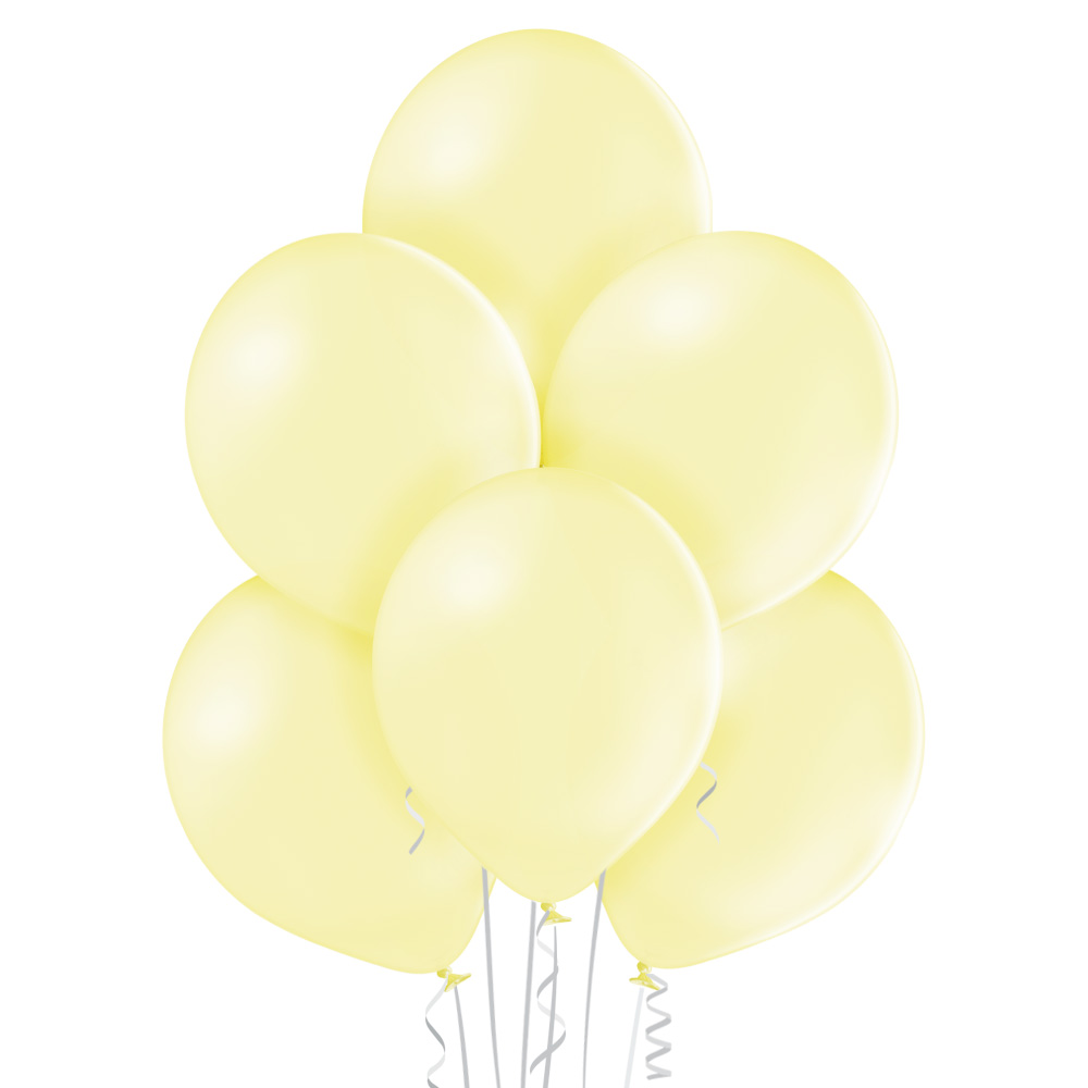 balon lateksowy jasny cytrynowy - lemon pastelowy