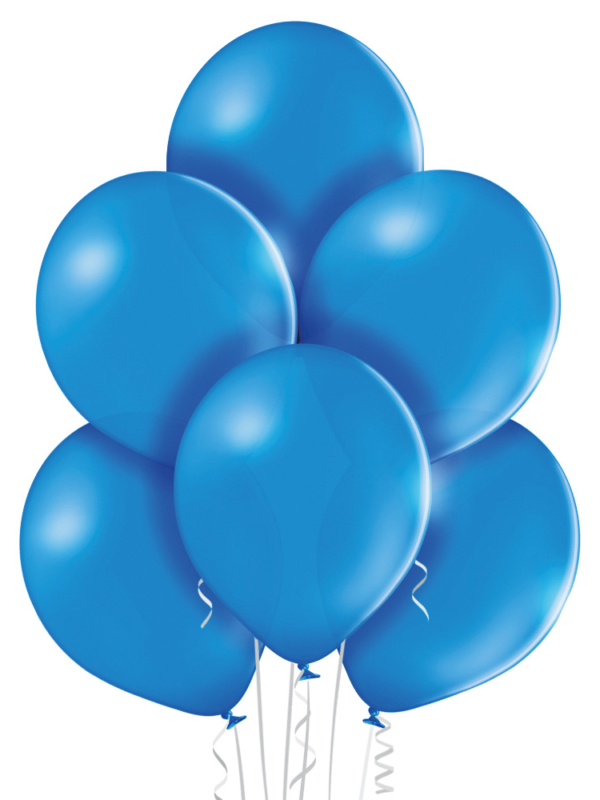 belbal balon lateksowy pastelowy-niebieski średni Mid-Blue